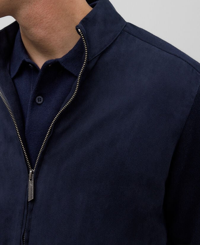 Adolfo Dominguez Cárdigan Punto Y Antelina Hombre