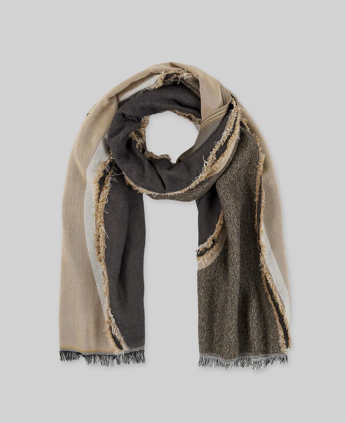 Adolfo Dominguez Chal Estampado Desflecado Mujer