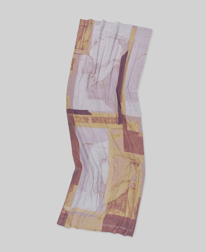 Adolfo dominguez Chal estampado jarrón mujer