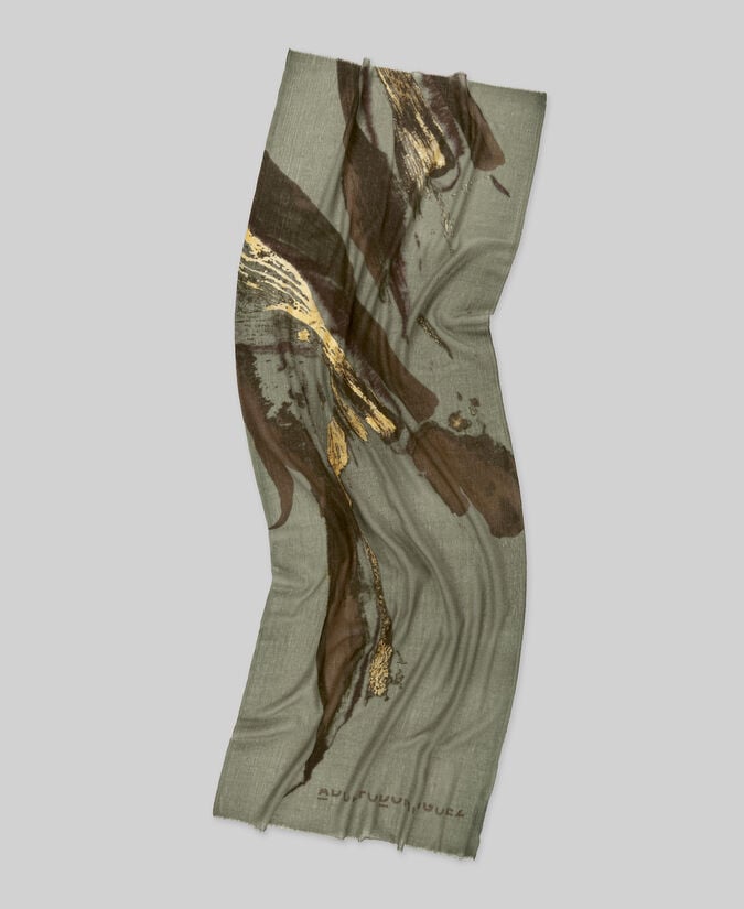 Adolfo dominguez Chal estampado lana merino mujer