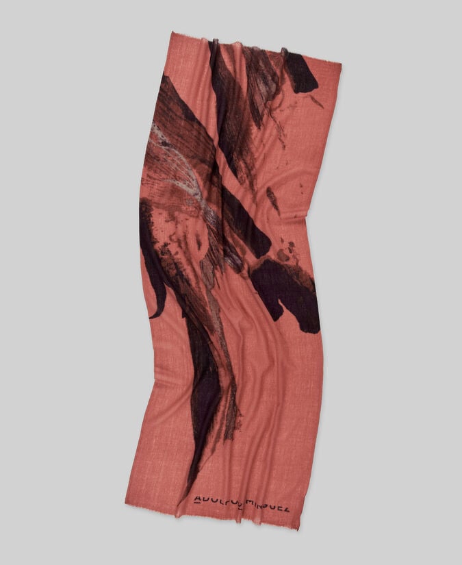 Adolfo dominguez Chal estampado lana merino mujer