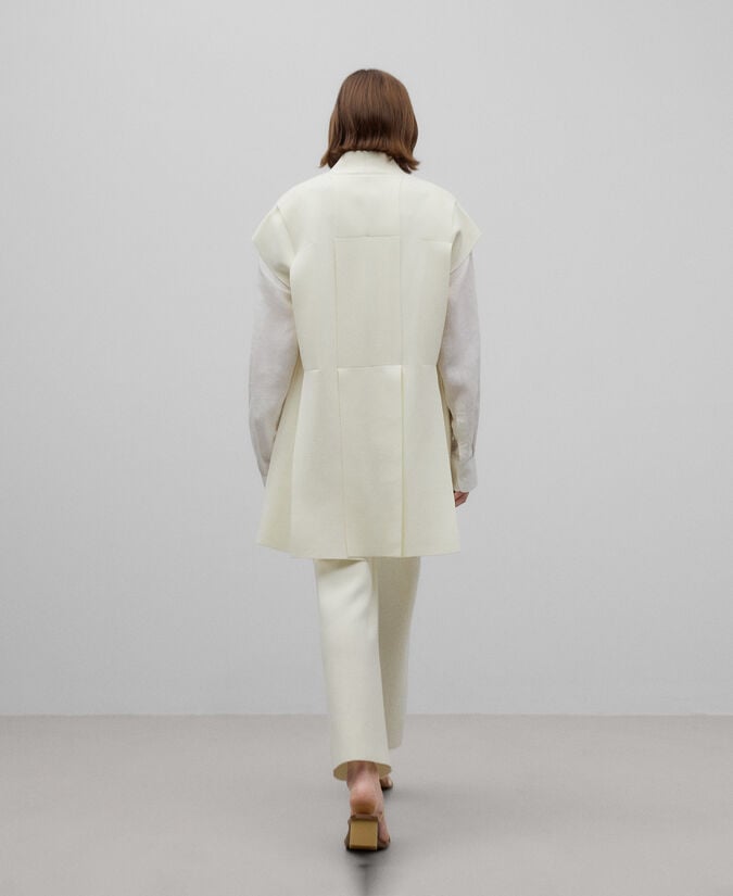 Adolfo Dominguez Chaleco Con Cinturón Mujer