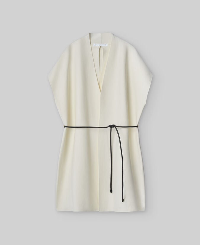 Adolfo Dominguez Chaleco Con Cinturón Mujer