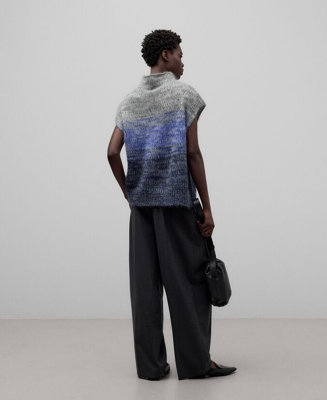 Adolfo Dominguez Chaleco Degradado Punto Mujer