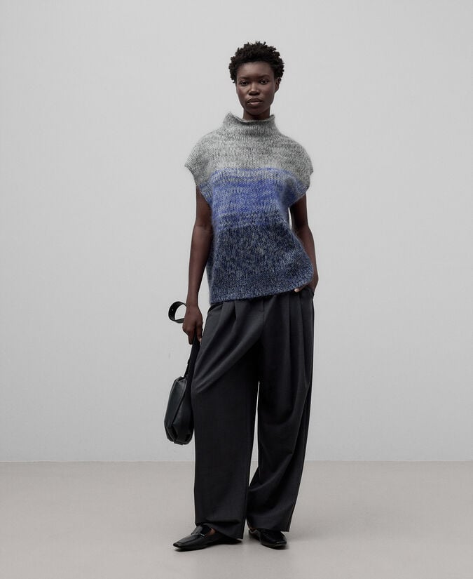 Adolfo dominguez Chaleco degradado punto mujer