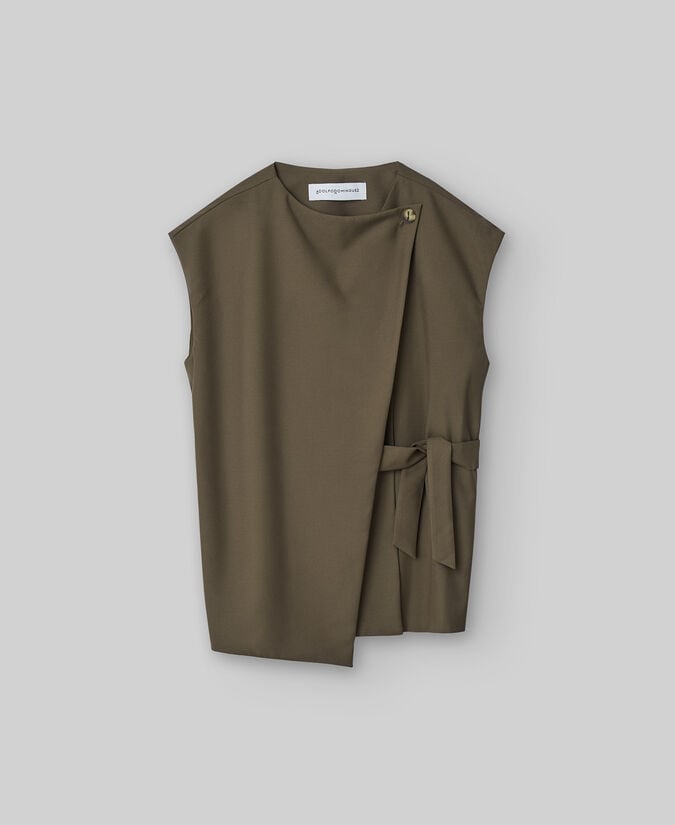 Adolfo Dominguez Chaleco Doble Delantero Mujer