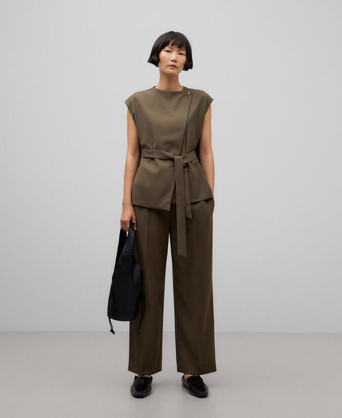 Adolfo dominguez Chaleco doble delantero mujer