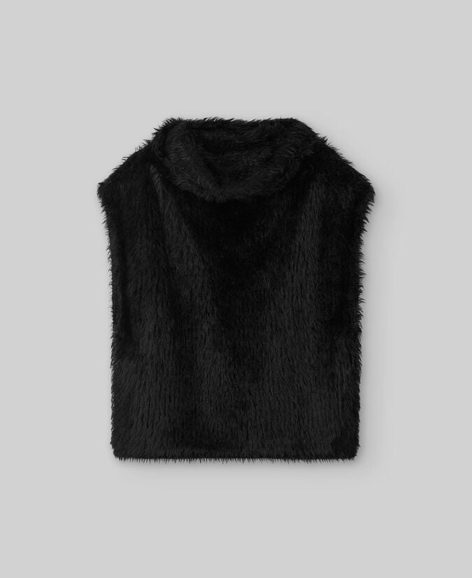 Adolfo Dominguez Chaleco Punto Efecto Pelo Mujer