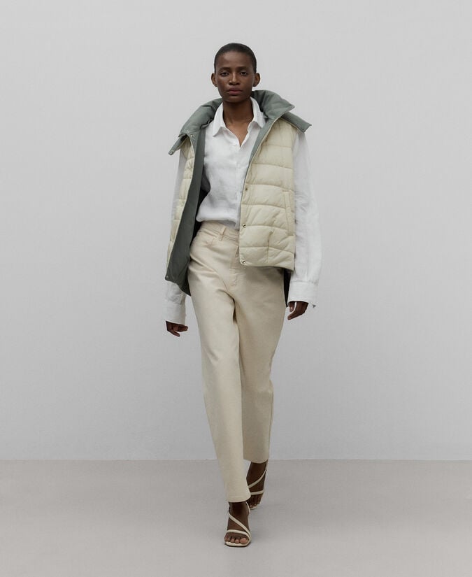 Adolfo dominguez Chaleco reversible capucha mujer