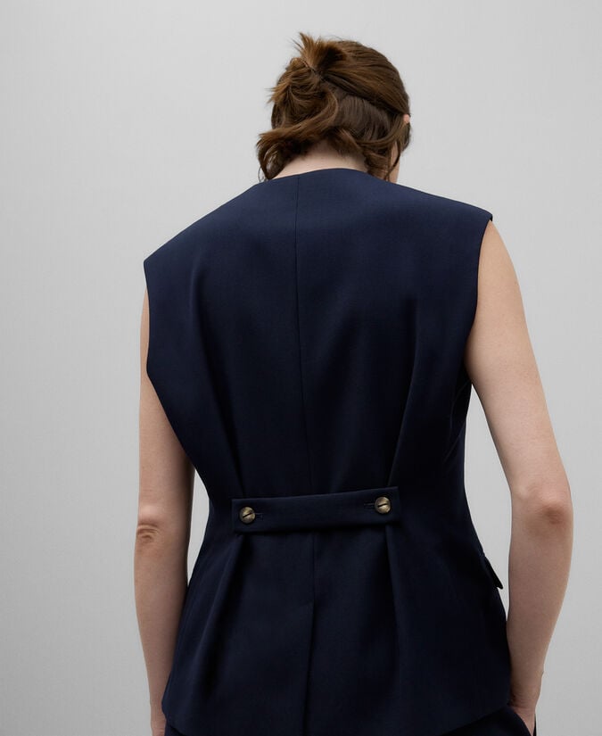 Adolfo Dominguez Chaleco Sastre Mujer