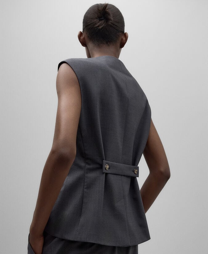 Adolfo Dominguez Chaleco Sastre Mujer