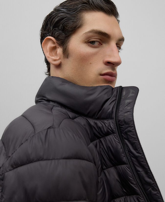 Adolfo Dominguez Chaqueta Acolchada Negra Hombre