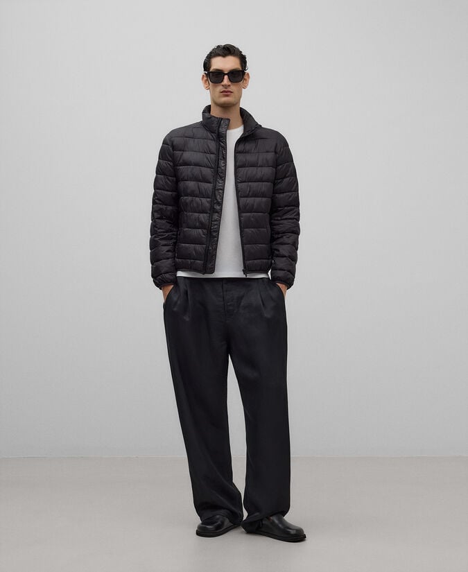 Adolfo dominguez Chaqueta acolchada negra hombre