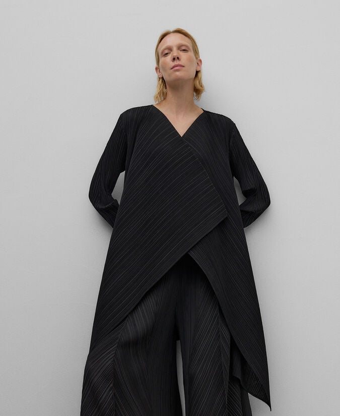 Adolfo Dominguez Chaqueta Asimétrica Crinkle Mujer