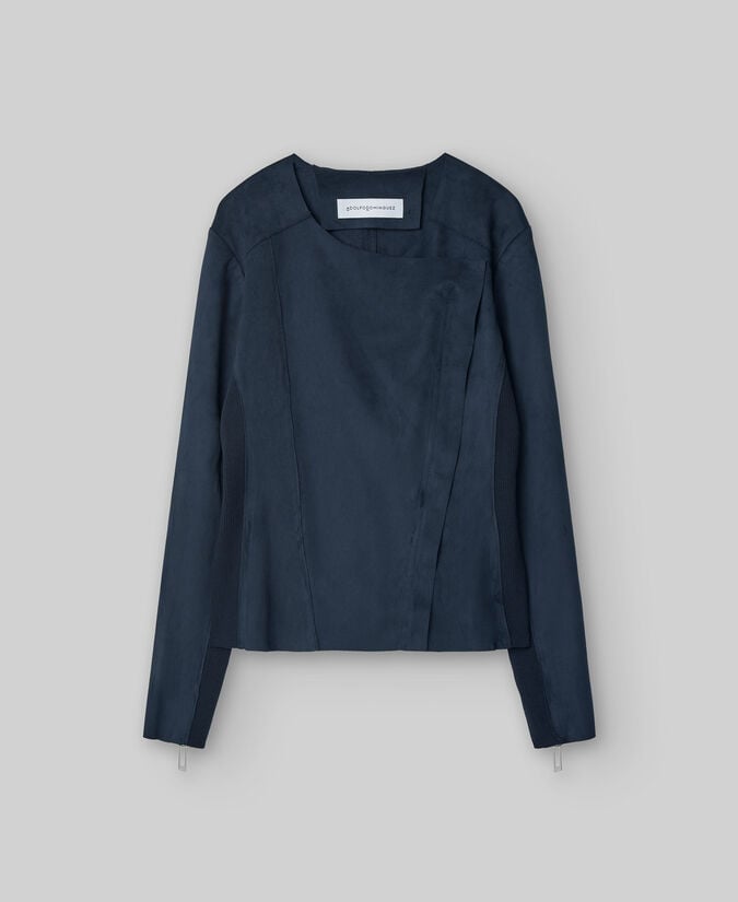 Adolfo Dominguez Chaqueta Biker Entallada Mujer