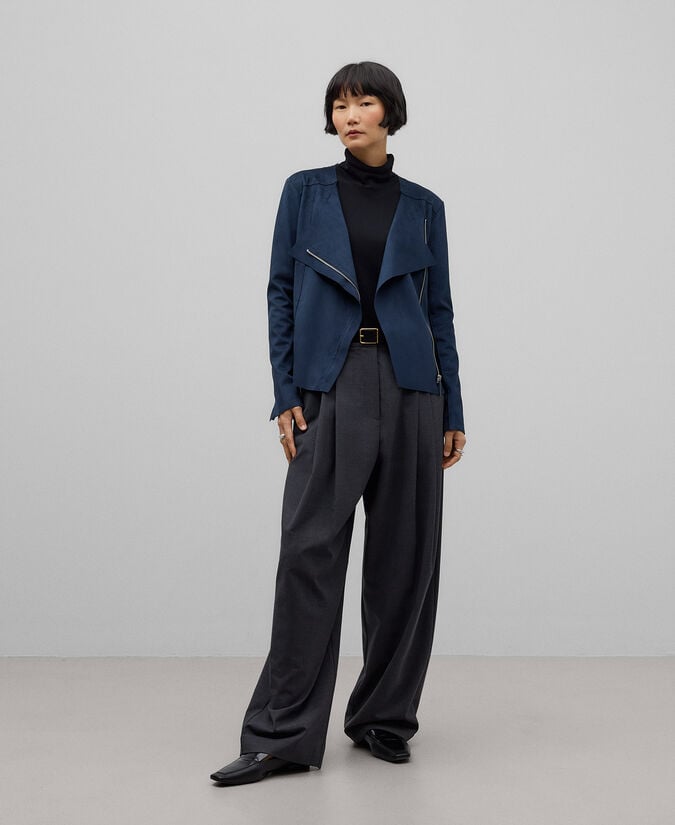 Adolfo dominguez Chaqueta biker entallada mujer