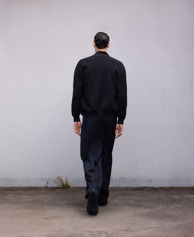 Adolfo Dominguez Chaqueta Cruzada En Punto Hombre