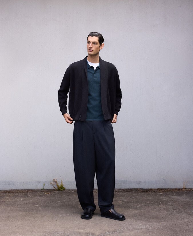 Adolfo dominguez Chaqueta cruzada en punto hombre