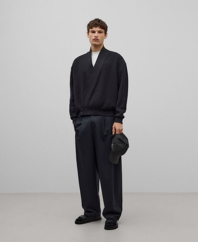 Adolfo dominguez Chaqueta cruzada en punto hombre