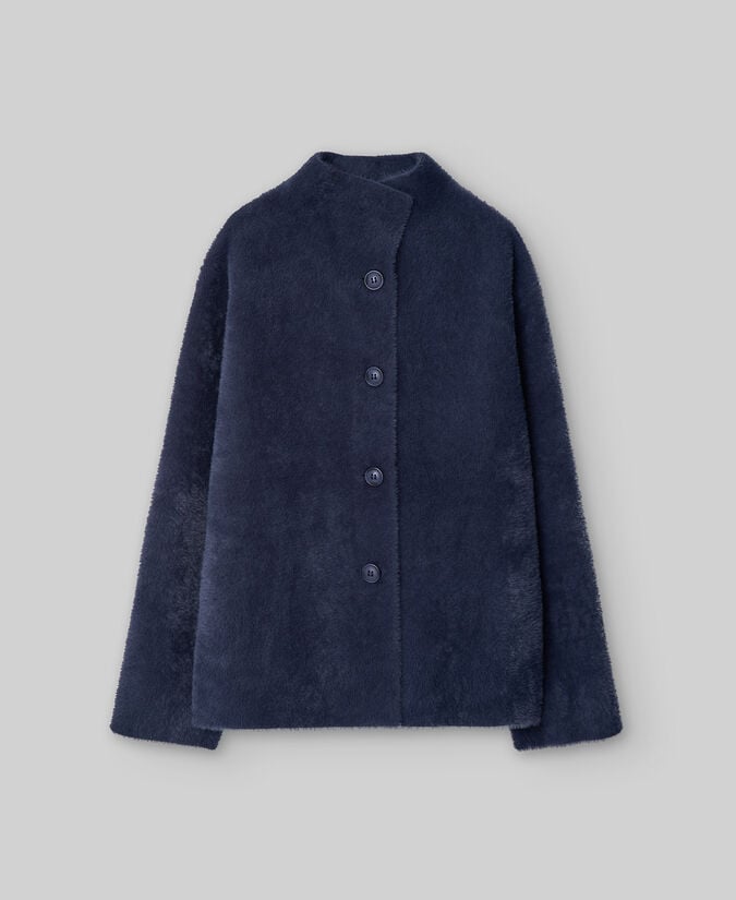 Adolfo Dominguez Chaqueta Punto Efecto Pelo Mujer