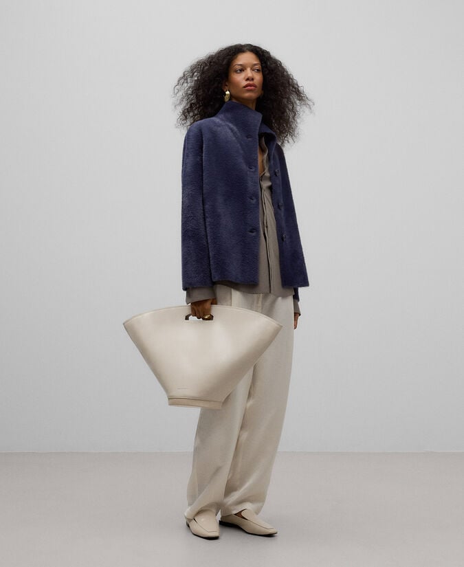 Adolfo dominguez Chaqueta punto efecto pelo mujer