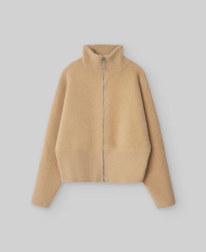 Adolfo Dominguez Chaqueta Punto Efecto Pelo Mujer