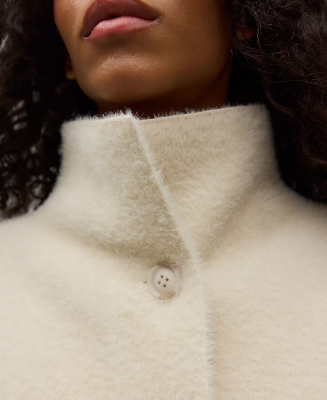 Adolfo Dominguez Chaqueta Punto Efecto Pelo Mujer