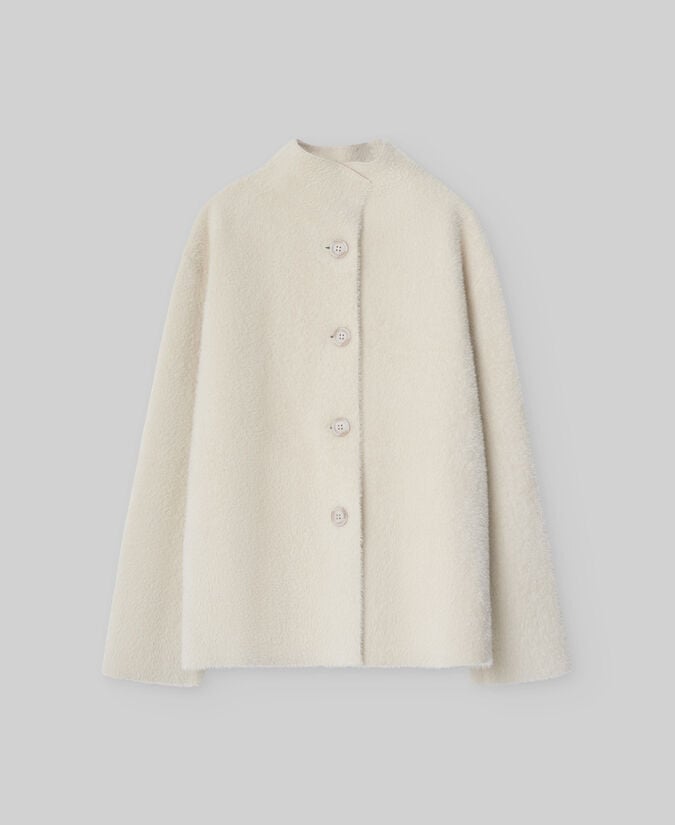 Adolfo Dominguez Chaqueta Punto Efecto Pelo Mujer