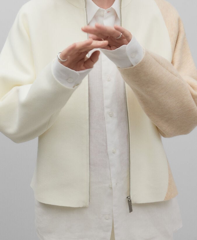 Adolfo Dominguez Chaqueta Punto Intarsia Mujer