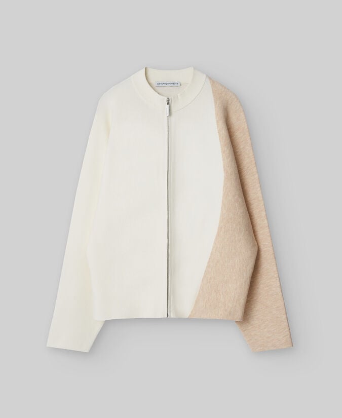 Adolfo Dominguez Chaqueta Punto Intarsia Mujer