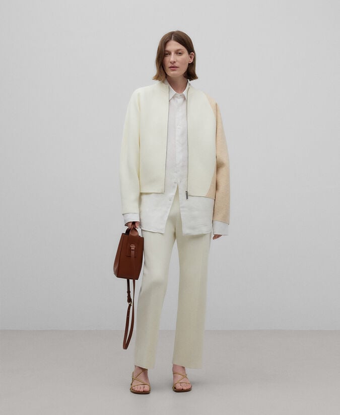 Adolfo dominguez Chaqueta punto intarsia mujer