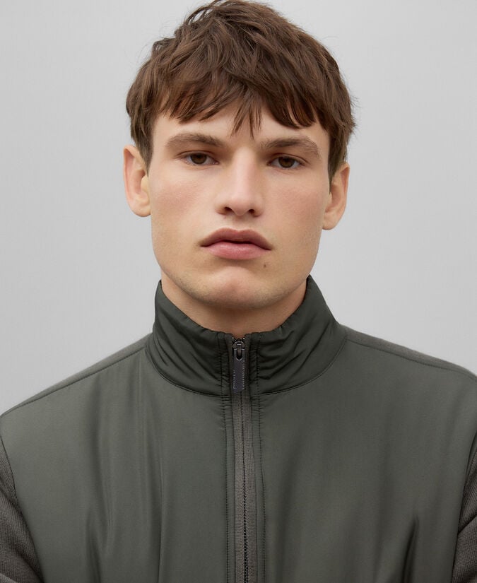 Adolfo Dominguez Chaqueta Punto Y Nailon Hombre