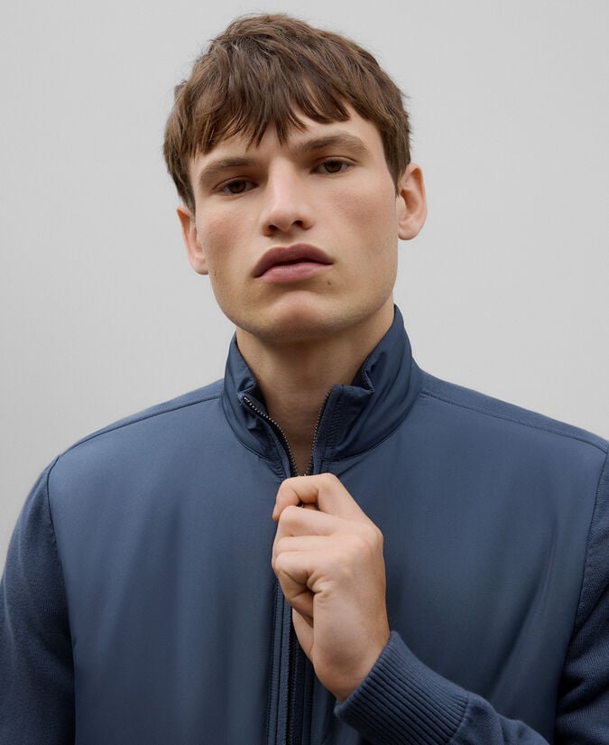 Adolfo Dominguez Chaqueta Punto Y Nailon Hombre