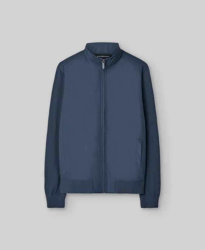 Adolfo Dominguez Chaqueta Punto Y Nailon Hombre