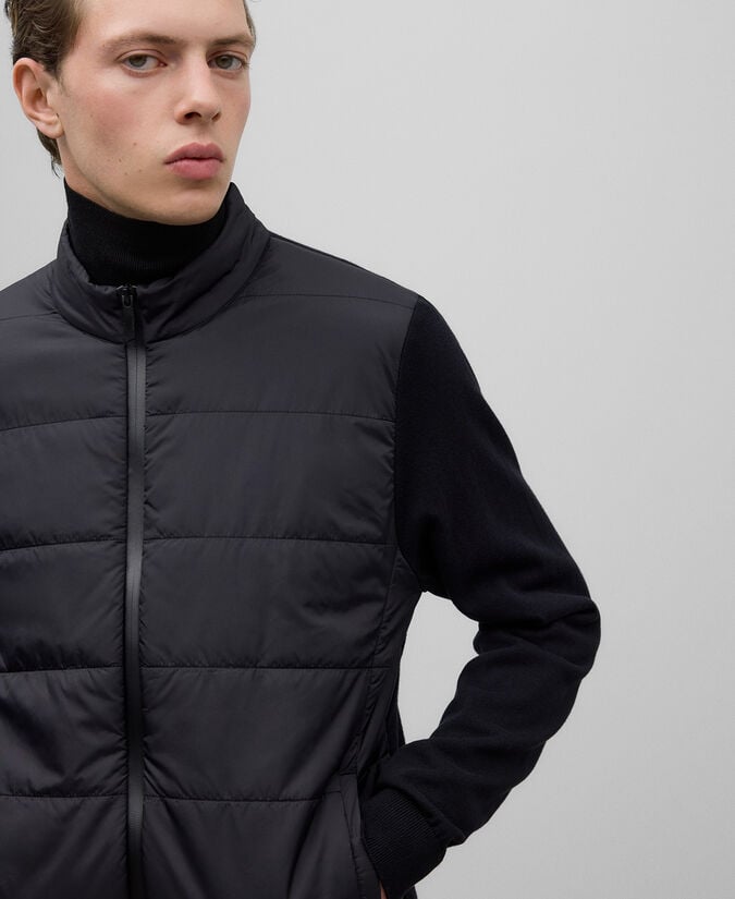 Adolfo Dominguez Chaqueta Punto Y Nailon Hombre