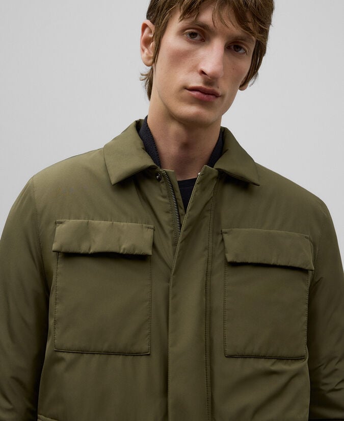 Adolfo Dominguez Chaquetón Acolchado Caqui Hombre