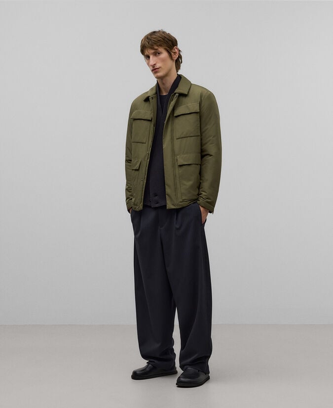 Adolfo dominguez Chaquetón acolchado caqui hombre