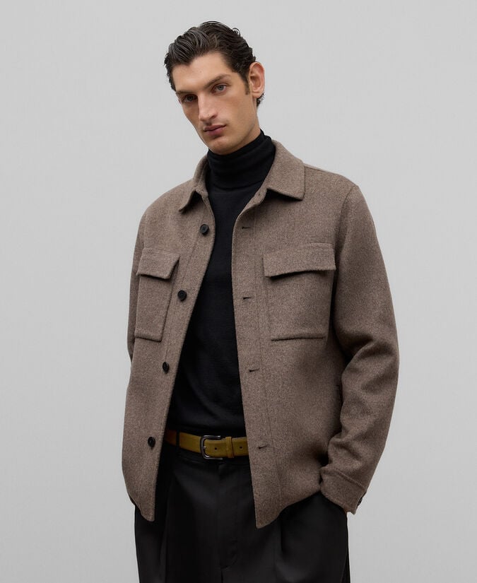 Adolfo Dominguez Cinturón Ante Marrón Hombre