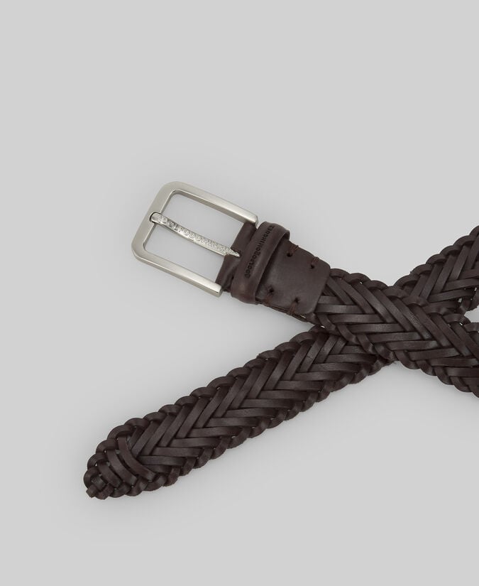 Adolfo Dominguez Cinturón Trenzado Piel Hombre