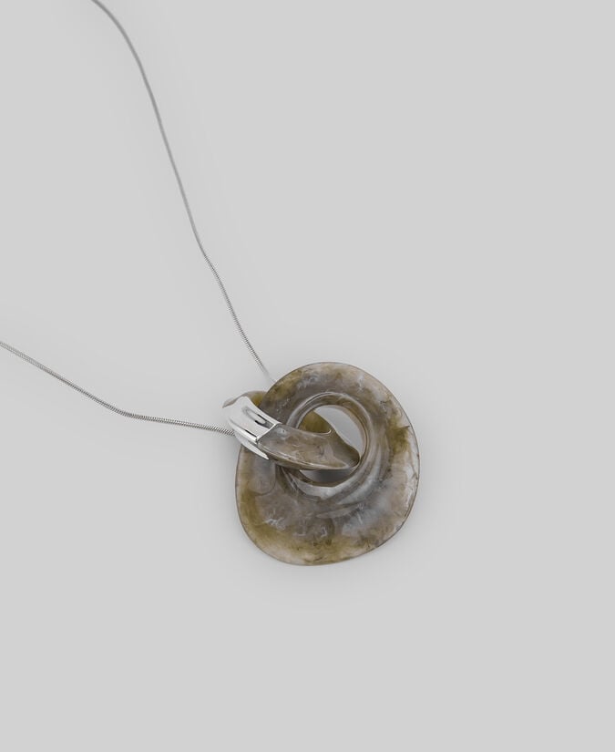 Adolfo dominguez Collar dos eslabones resina mujer