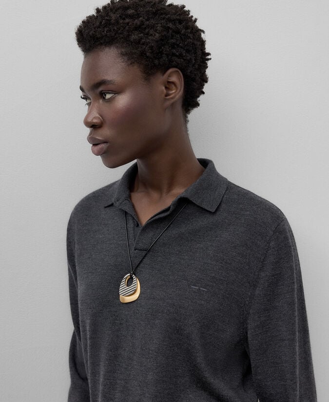 Adolfo Dominguez Collar Dos Piezas Metálicas Mujer