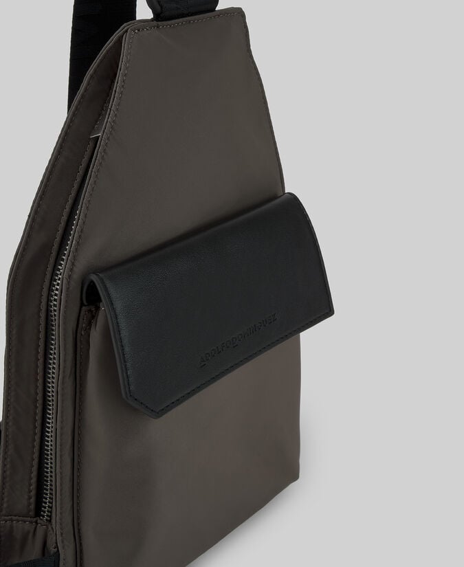 Adolfo Dominguez Crossbody Bicolor Solapa Hombre