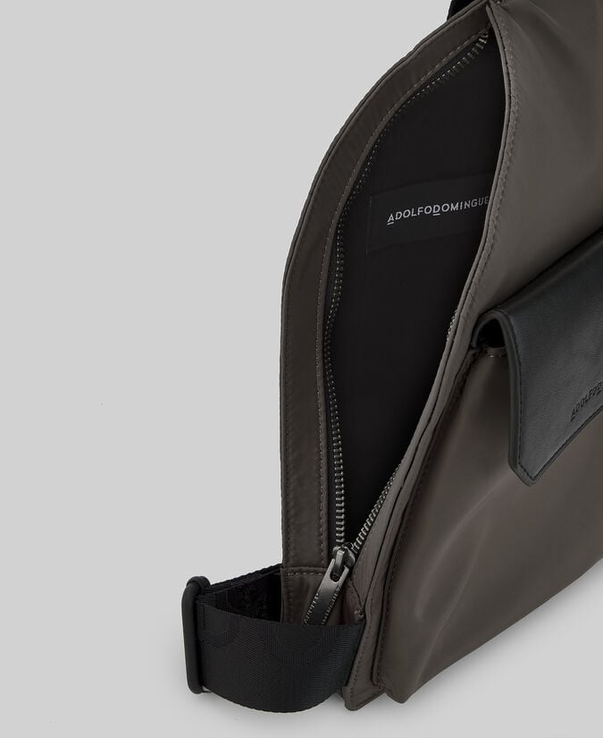 Adolfo Dominguez Crossbody Bicolor Solapa Hombre