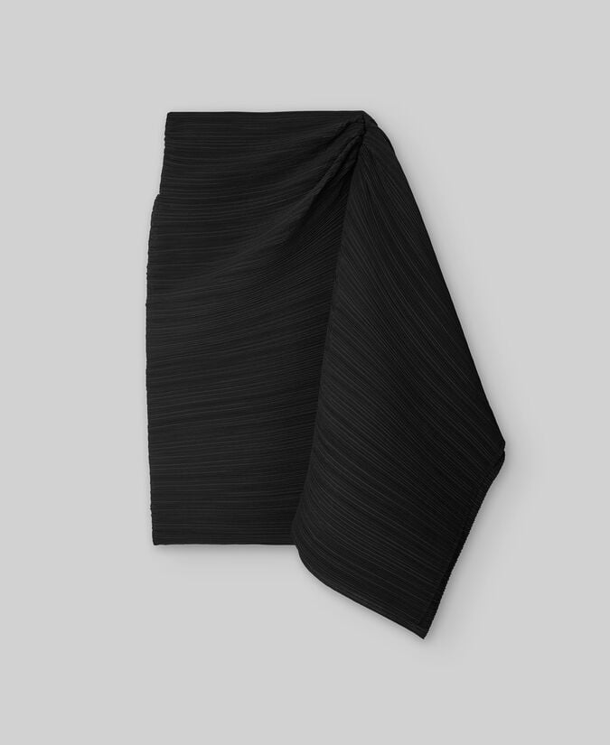 Adolfo Dominguez Falda Crinkle Gesto Lateral Mujer