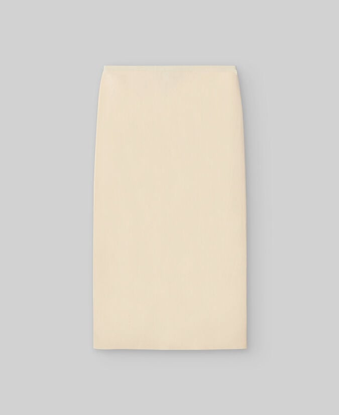 Adolfo Dominguez Falda En Punto Crudo Mujer