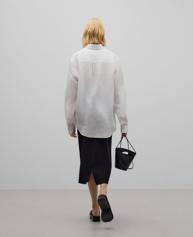 Adolfo Dominguez Falda Evasé En Nailon Mujer