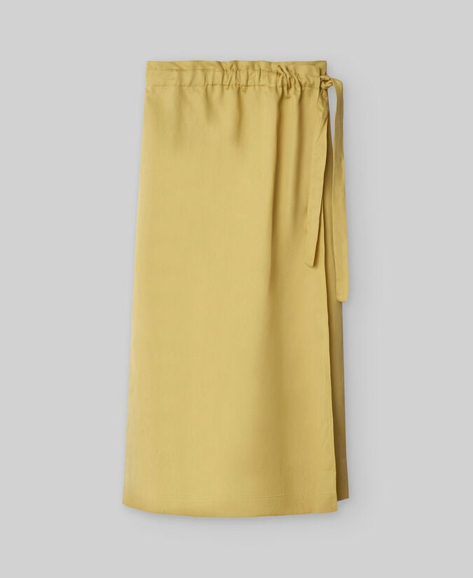Adolfo Dominguez Falda Pareo Amarilla Mujer