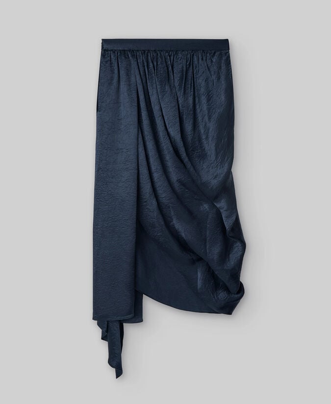 Adolfo Dominguez Falda Tubo Fruncida Mujer