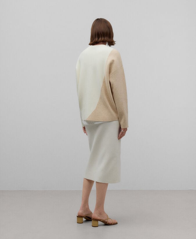 Adolfo Dominguez Falda Tubo Punto Mujer