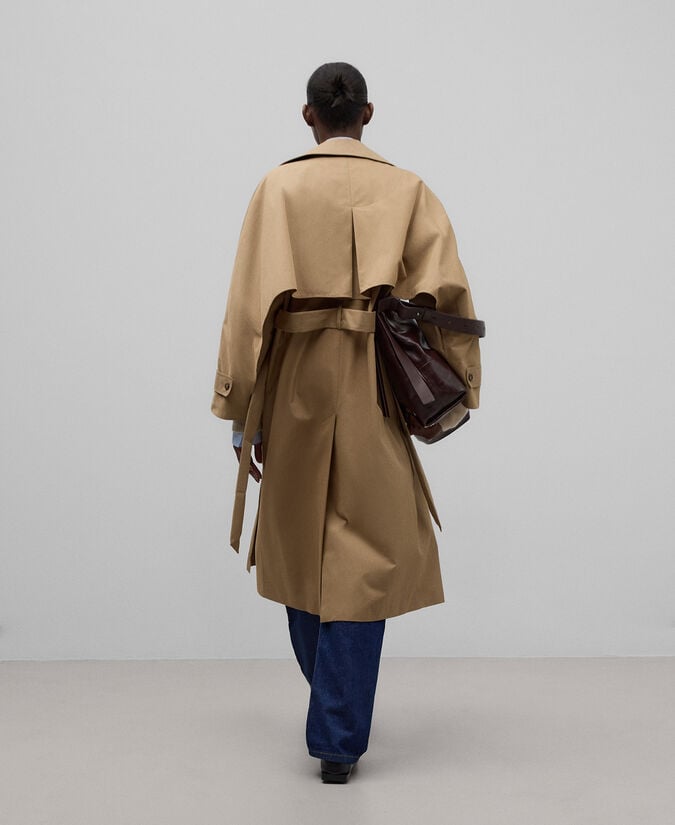 Adolfo Dominguez Gabardina Doble Botonadura Mujer